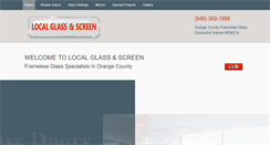 Desktop Screenshot of localglassandscreen.com