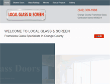 Tablet Screenshot of localglassandscreen.com